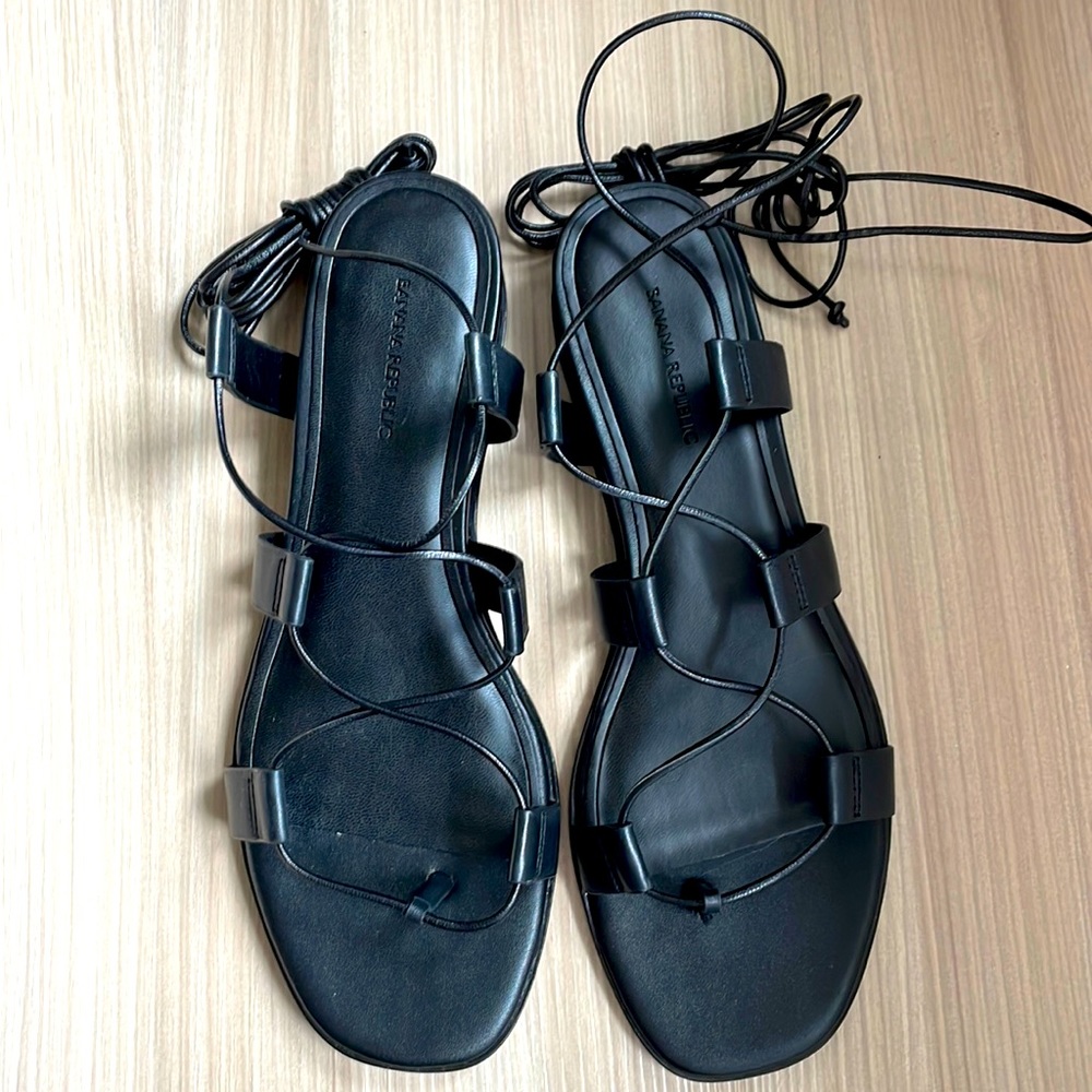 Banana republic demi wedge gladiator leather sandals